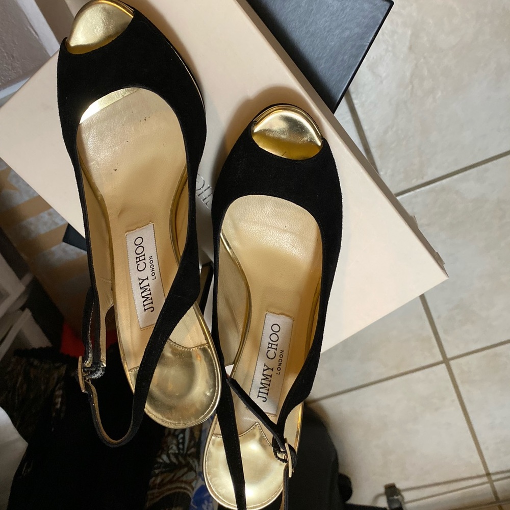 JIMMY CHOO FROSTING SLINGBACK HEELS
